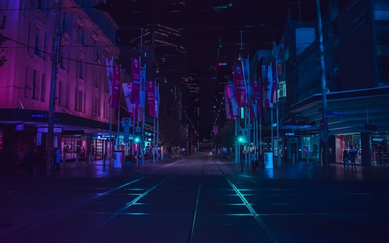 Friends celebrating at night