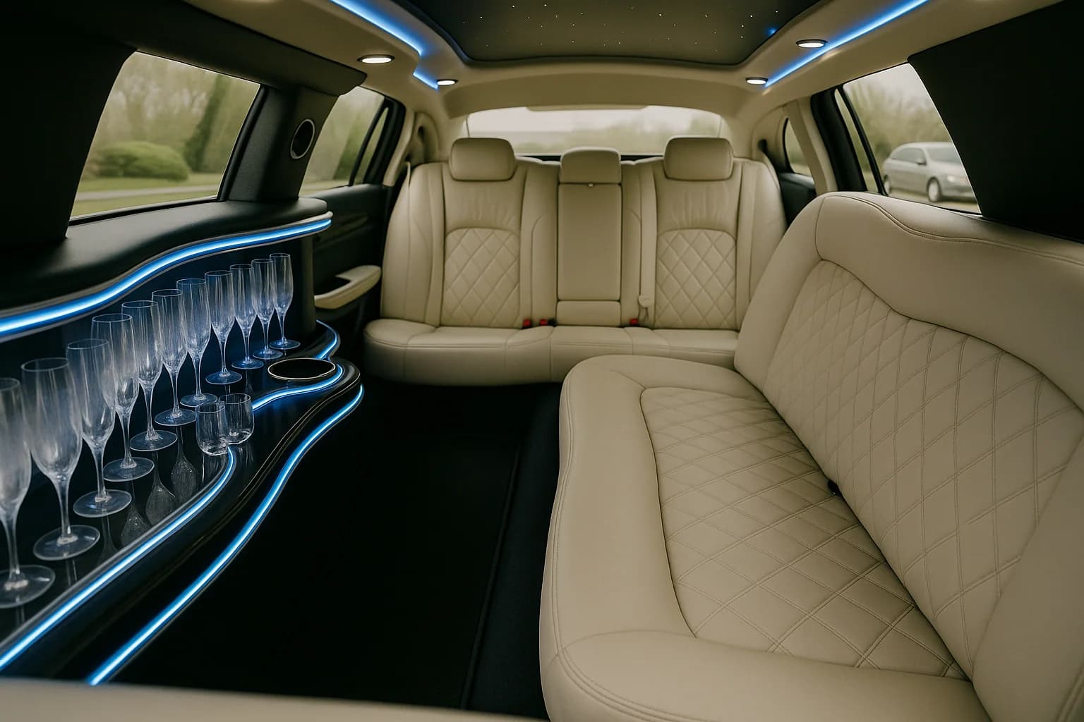 10 Passenger Lincoln Limo exterior example