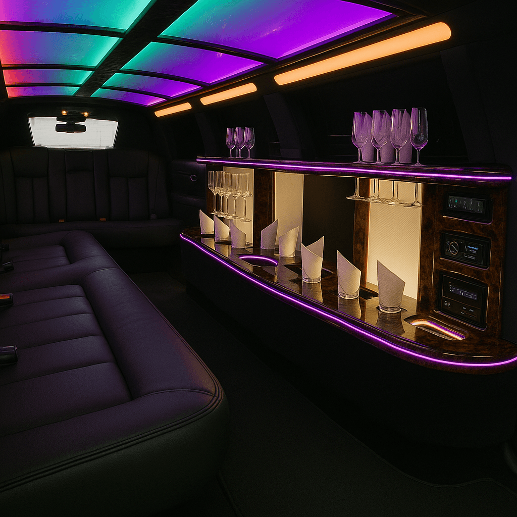 10 Passenger Limo interior example
