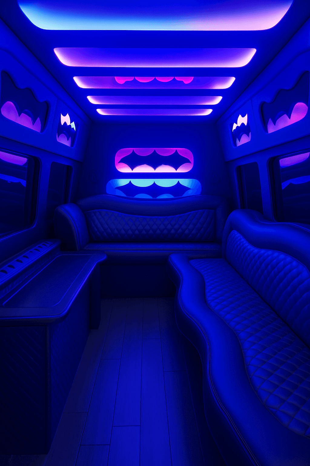 10 Passenger Limo Sprinter interior example