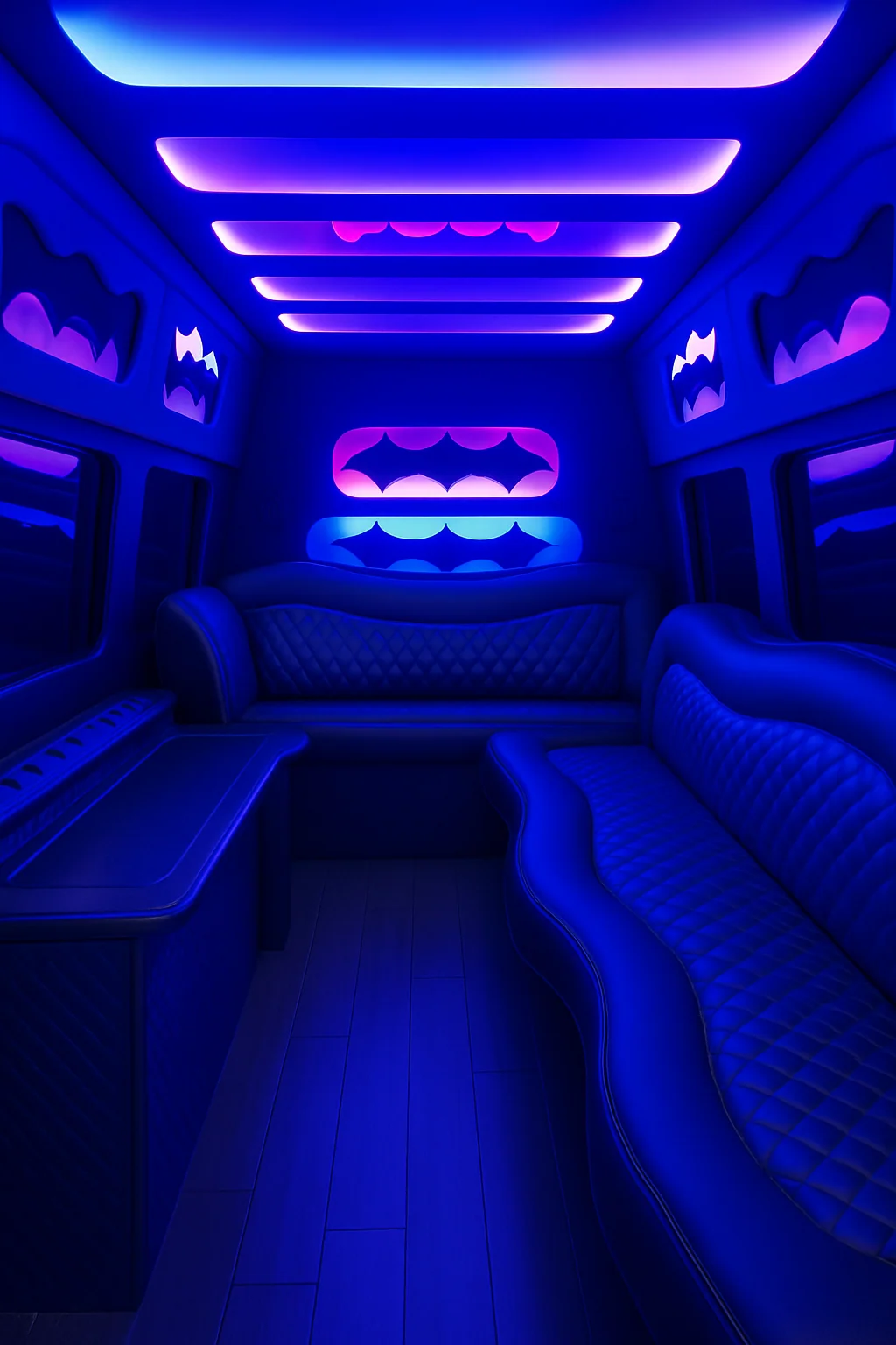 10 Passenger Limo Sprinter interior example