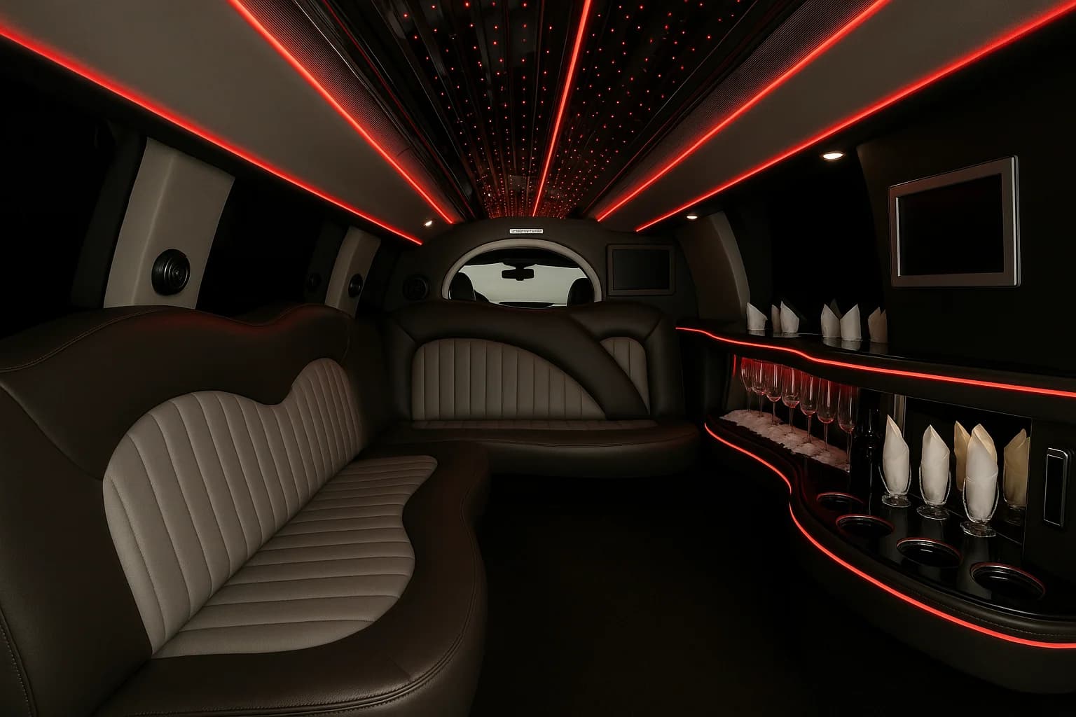 14 Passenger Limo interior example