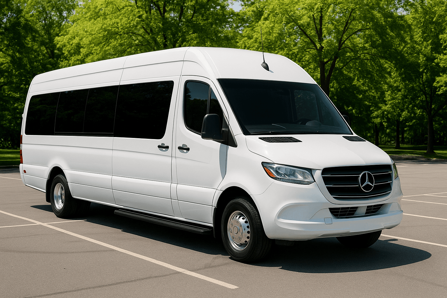 14 Passenger Limo Sprinter exterior example