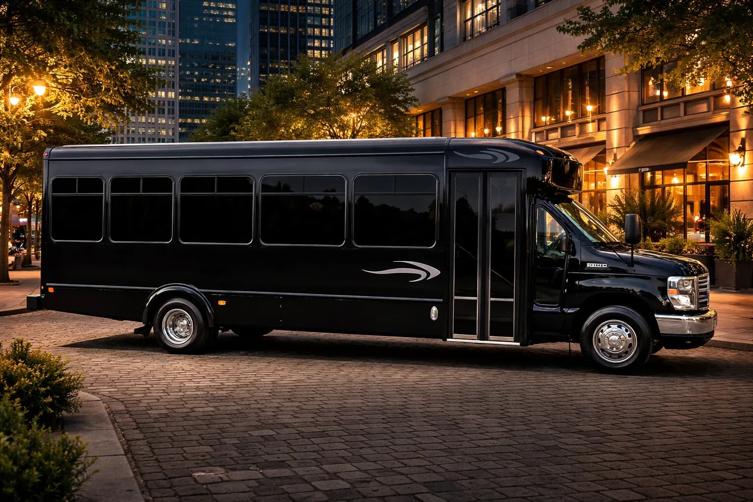 18 Passenger Coach Bus exterior