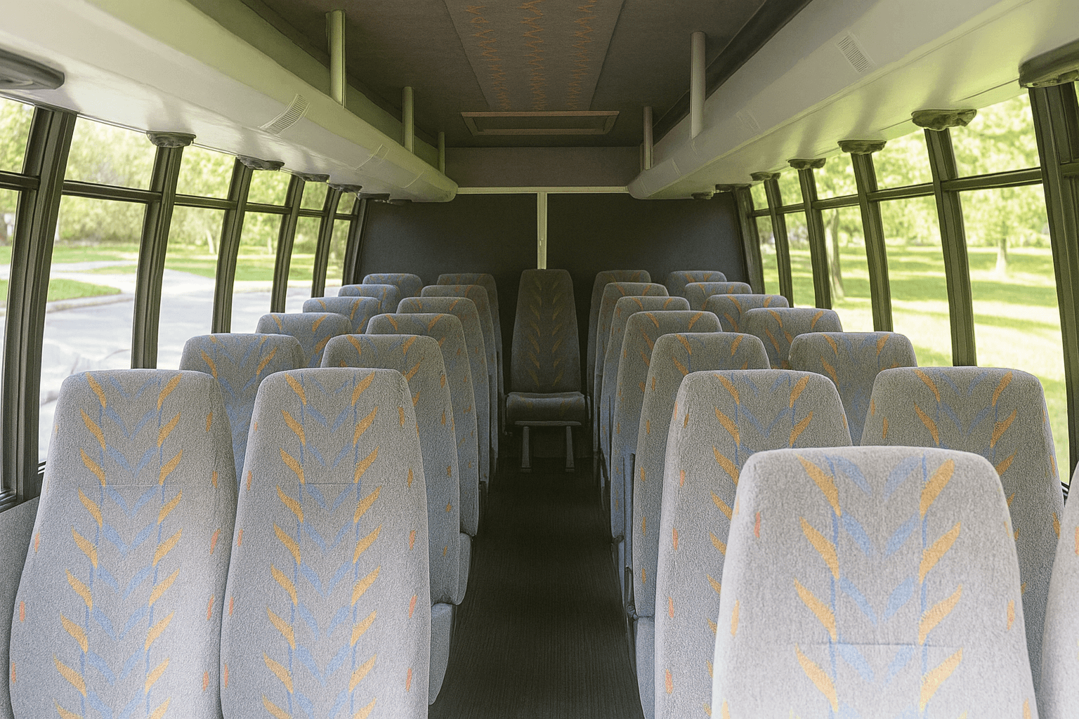 22 Passenger Coach Bus interior example