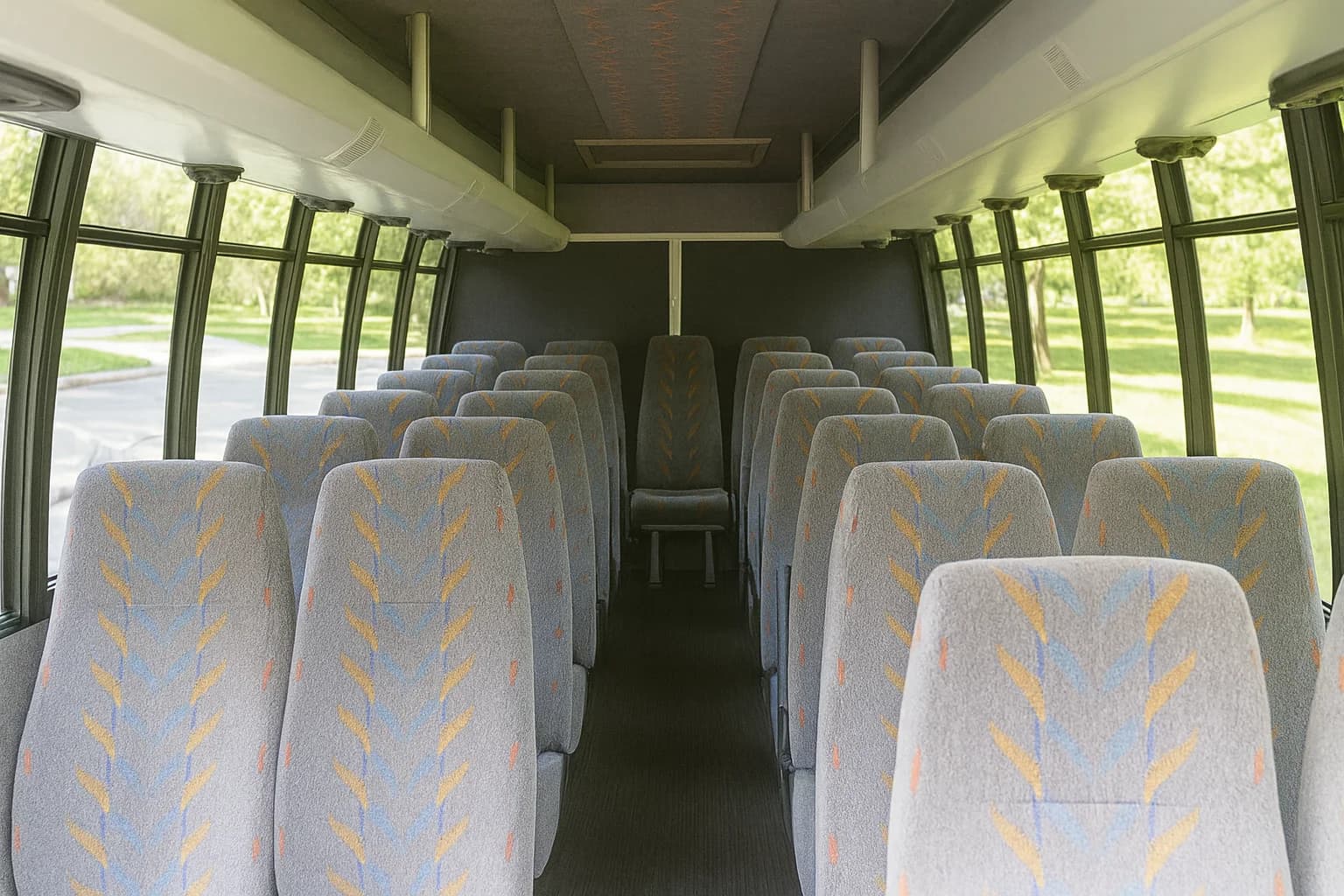 22 Passenger Coach Bus interior example