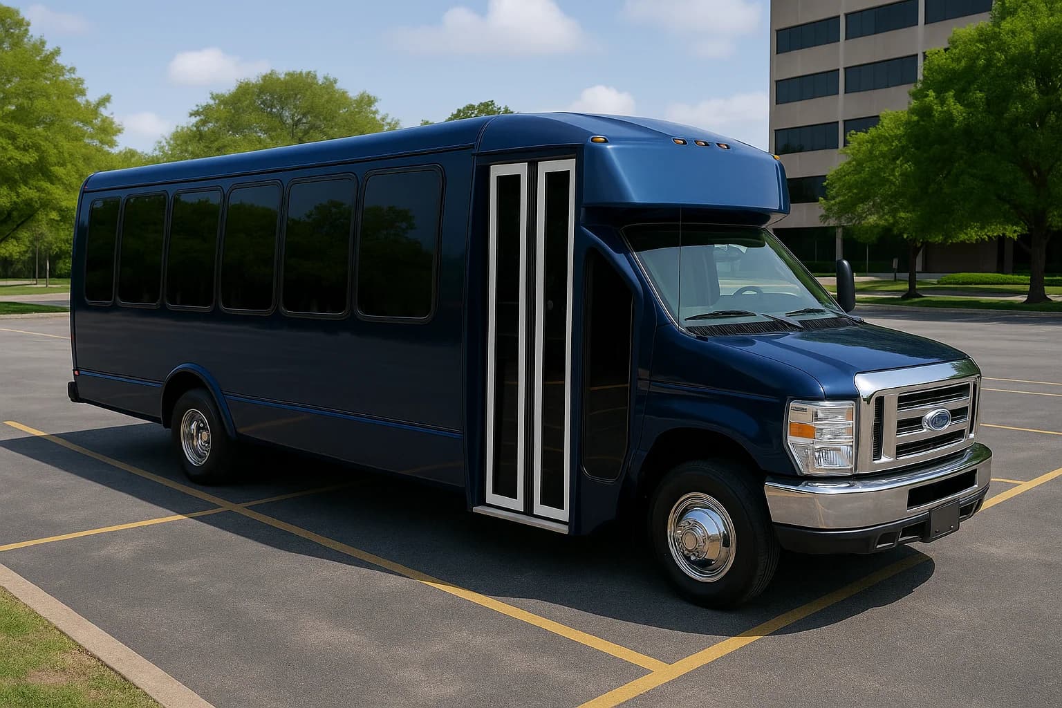 24 Passenger Party Bus exterior