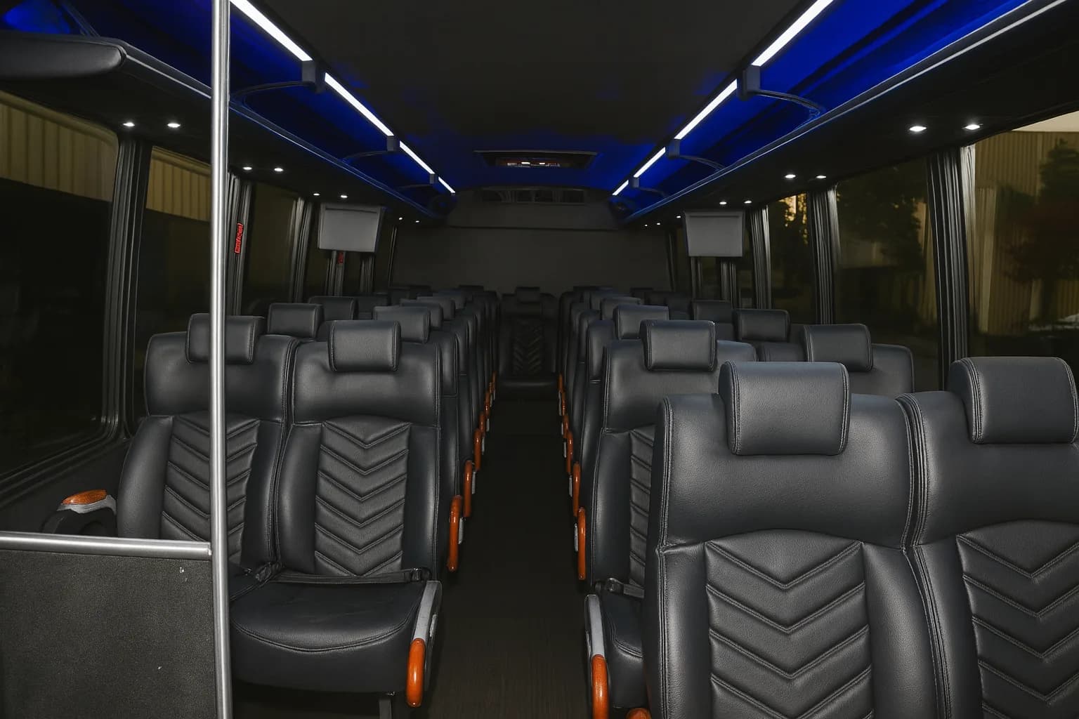 28 Passenger Coach Bus interior example