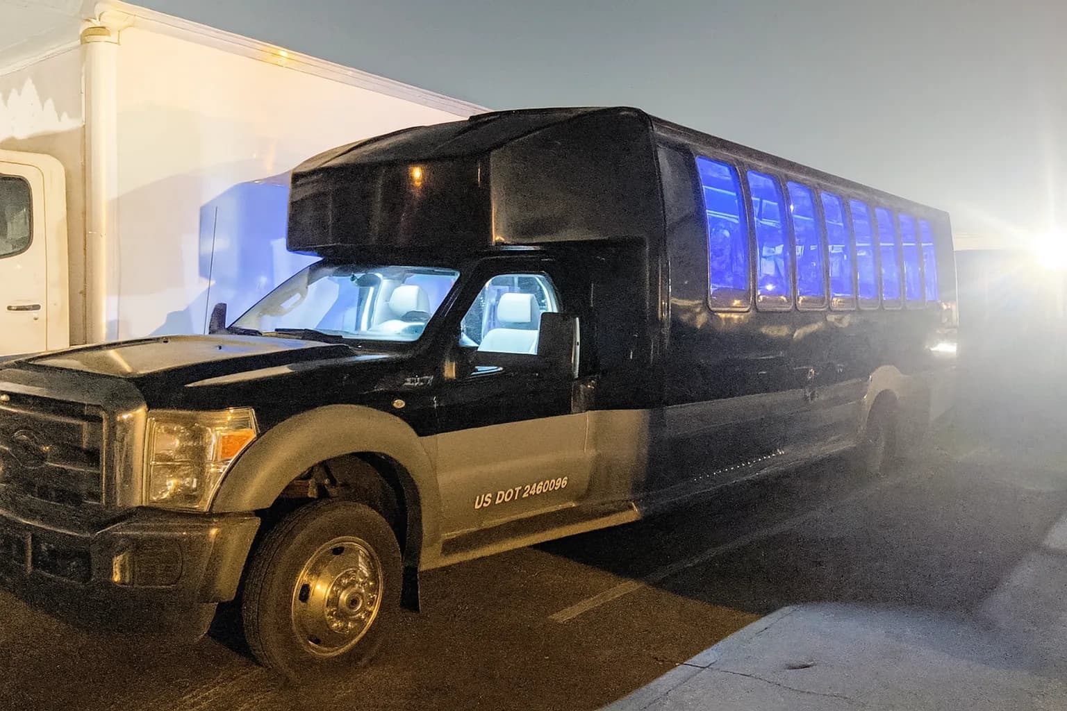 32 Passenger Party Bus exterior