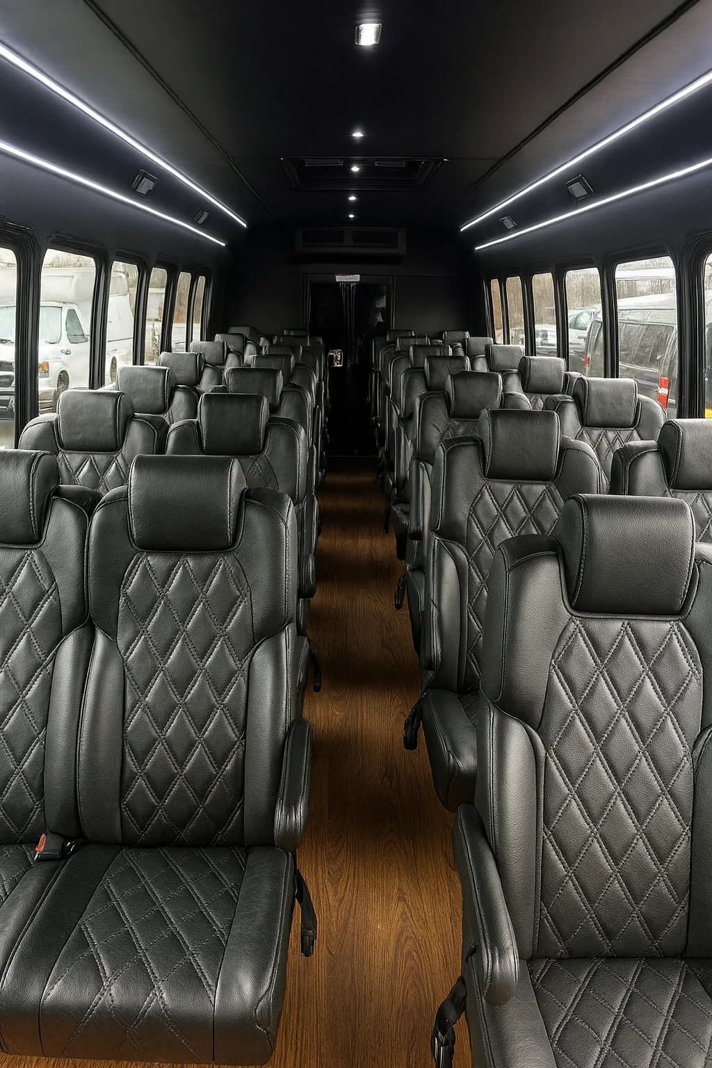 34 Passenger Coach Bus interior example