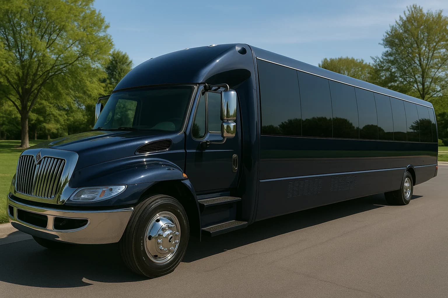 34 Passenger Party Bus exterior
