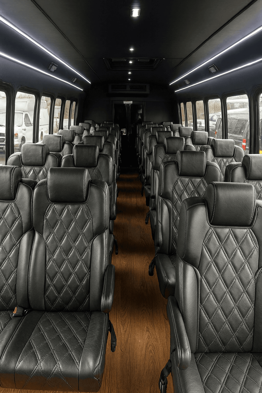 38 Passenger Coach Bus interior example