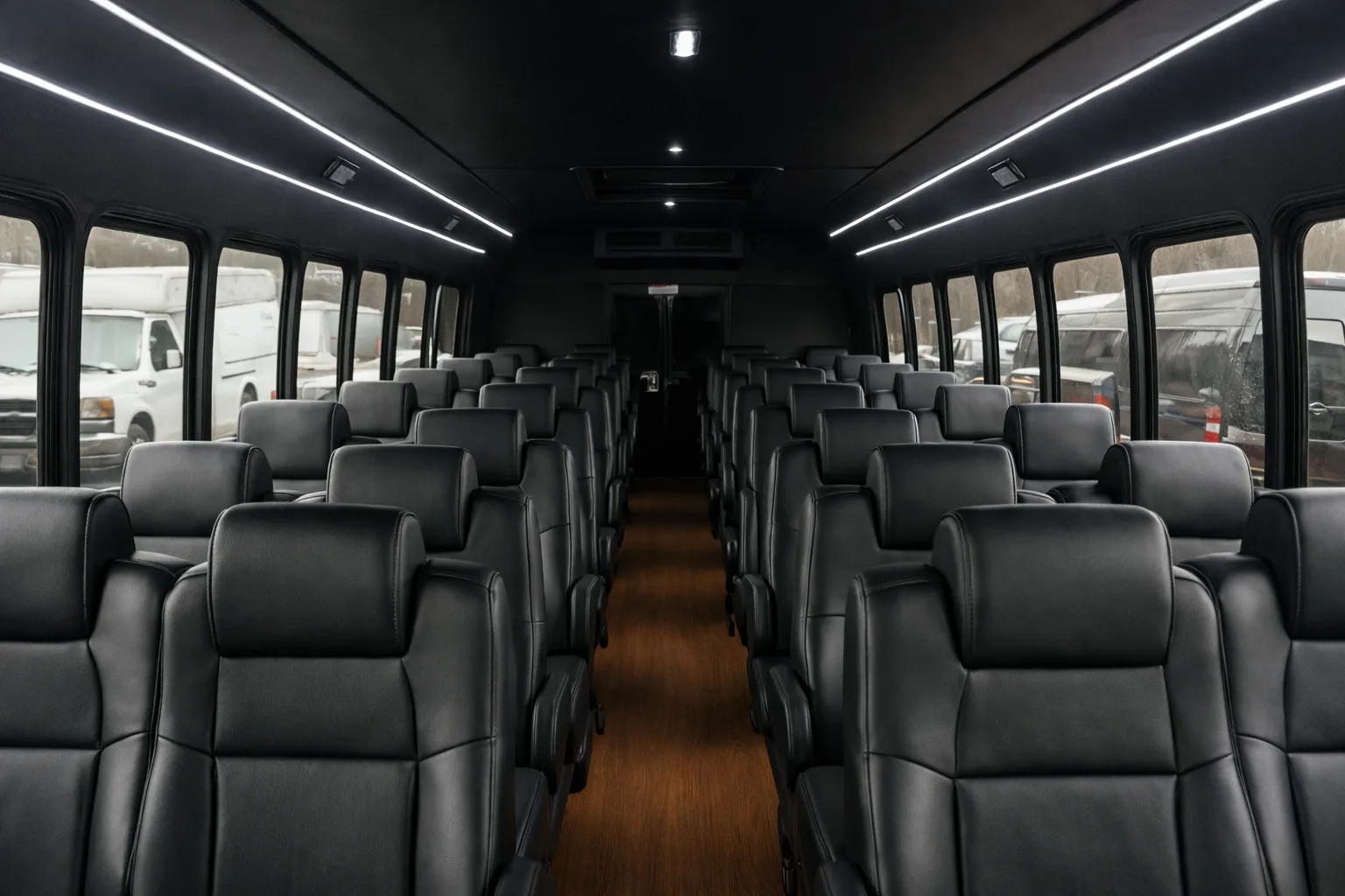 38 Passenger Coach Bus interior example