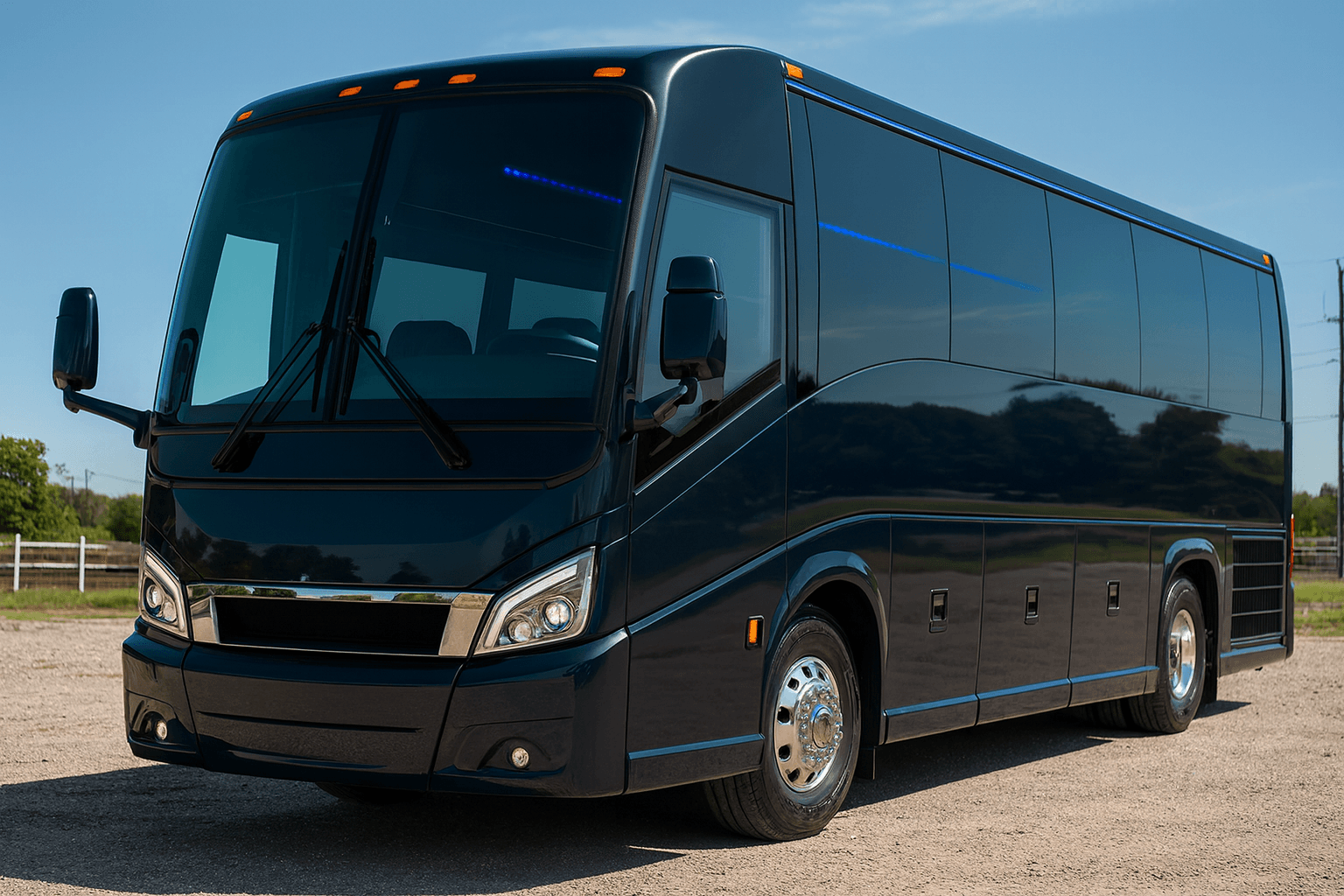 40 Passenger Coach Bus exterior example