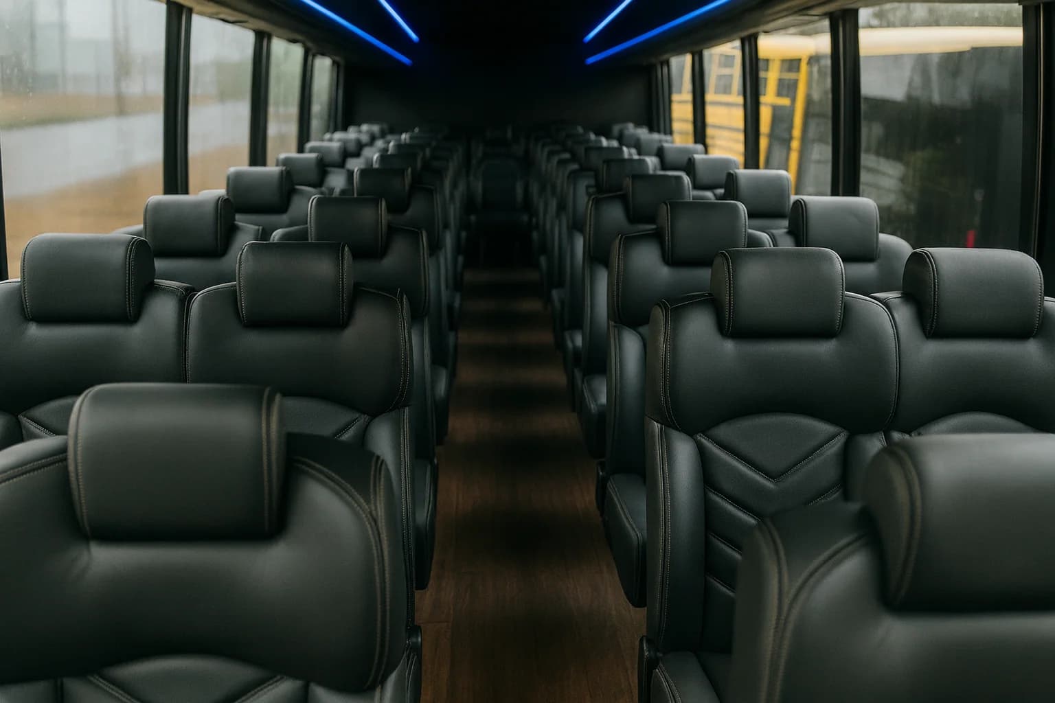 40 Passenger Coach Bus interior example