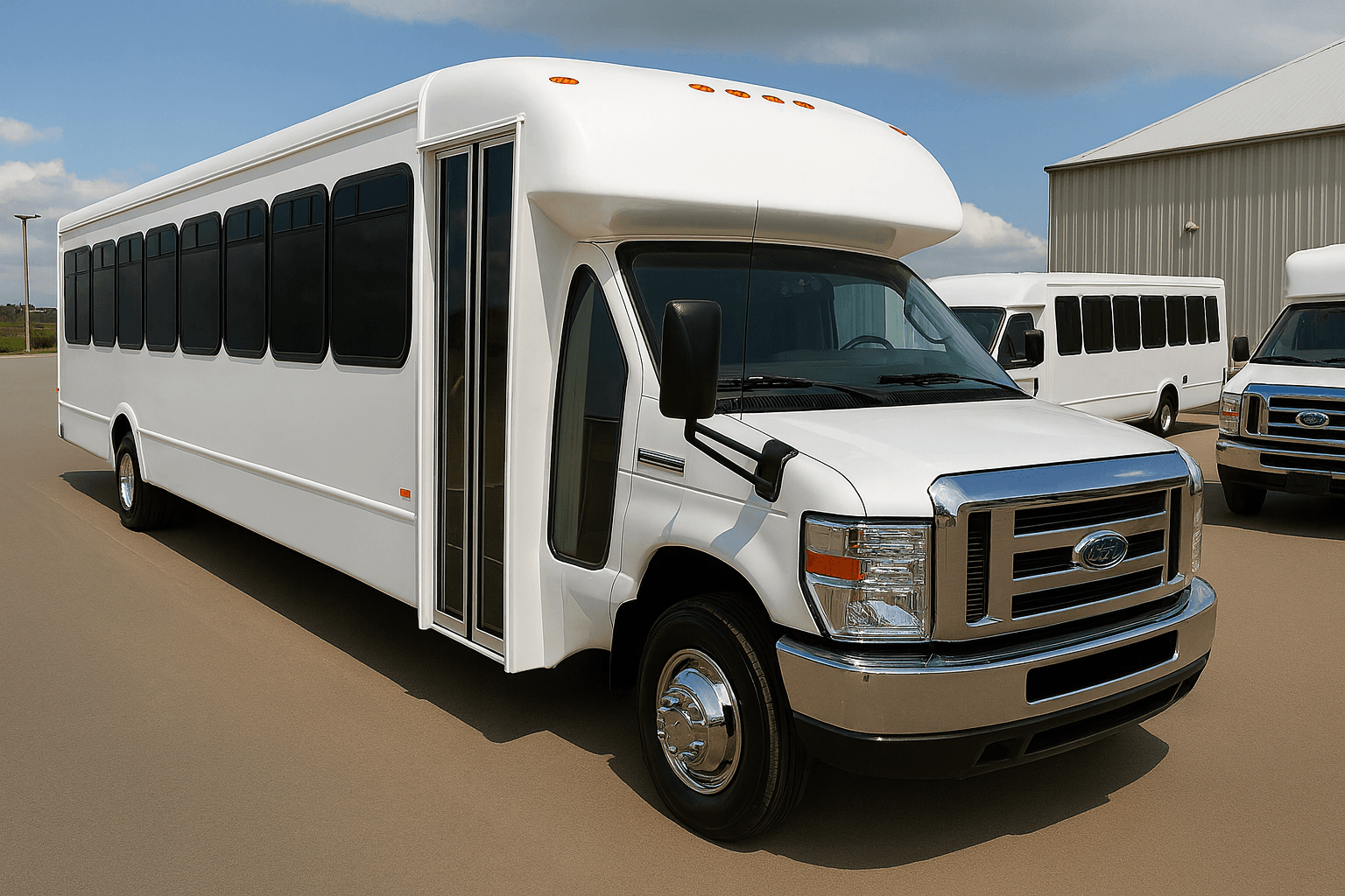 46 Passenger Coach Bus exterior example