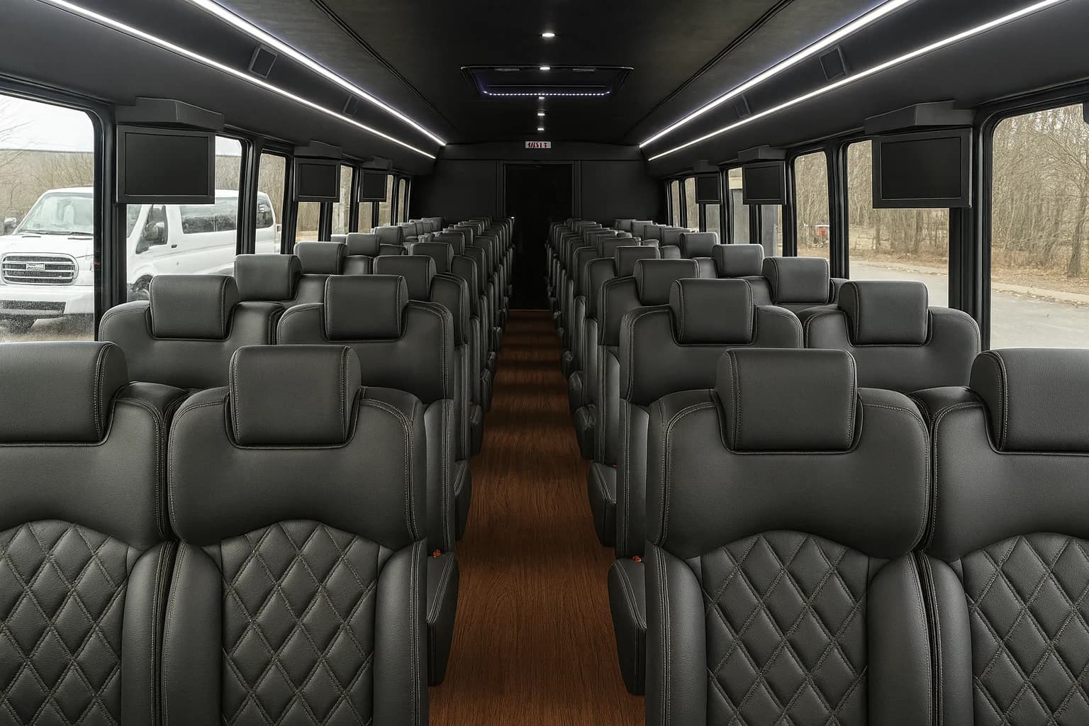 46 Passenger Coach Bus interior example