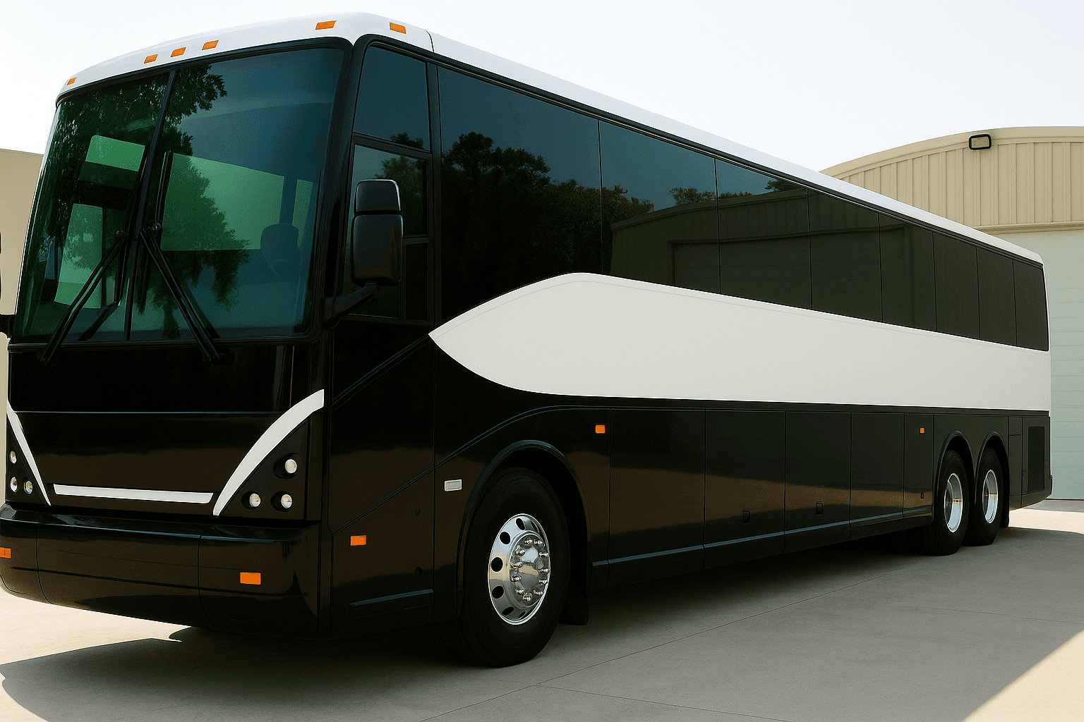 48 Passenger Coach Bus exterior example