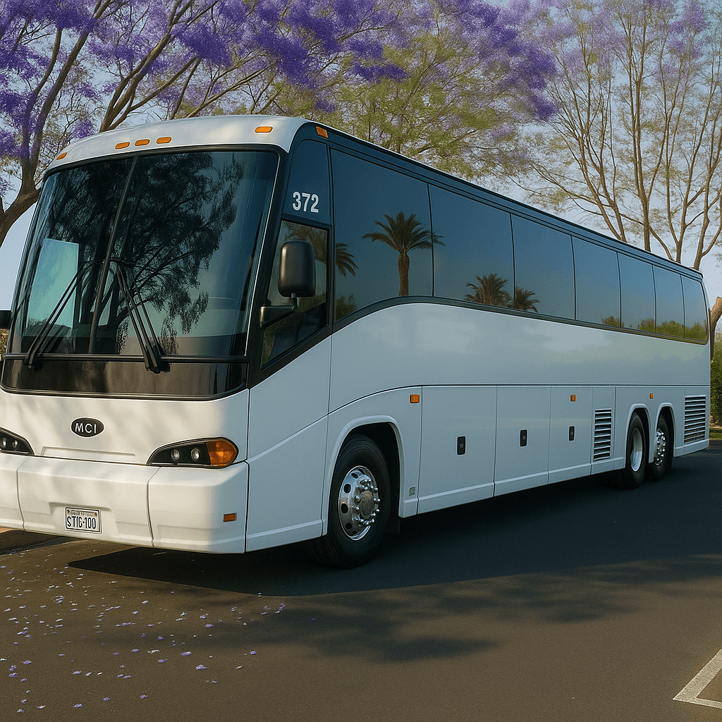 54 Passenger Coach Bus exterior example