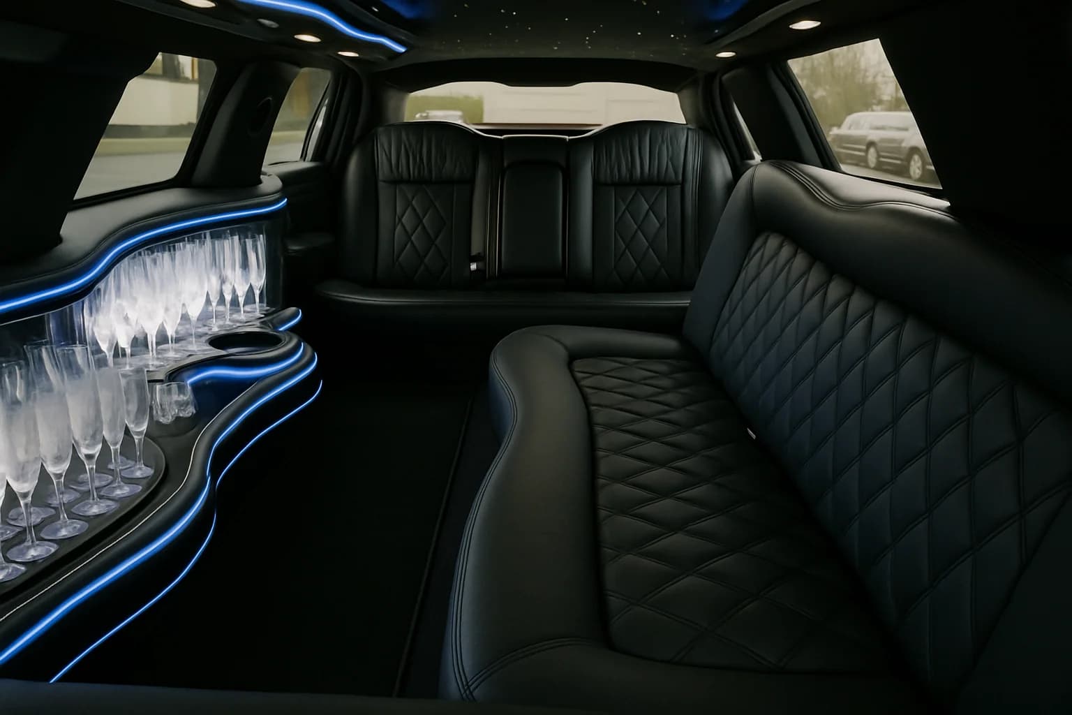 8 Passenger Limo interior example