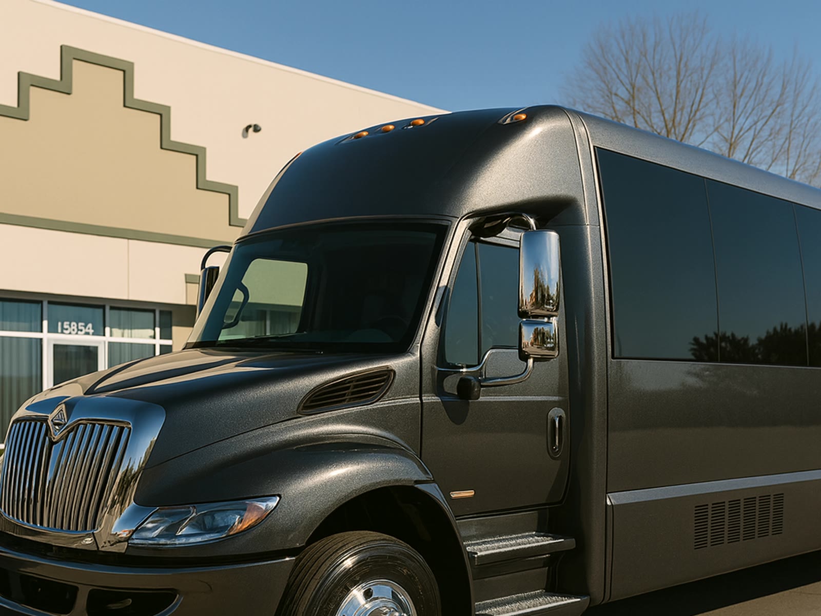 Party bus exterior for celebration quote requests