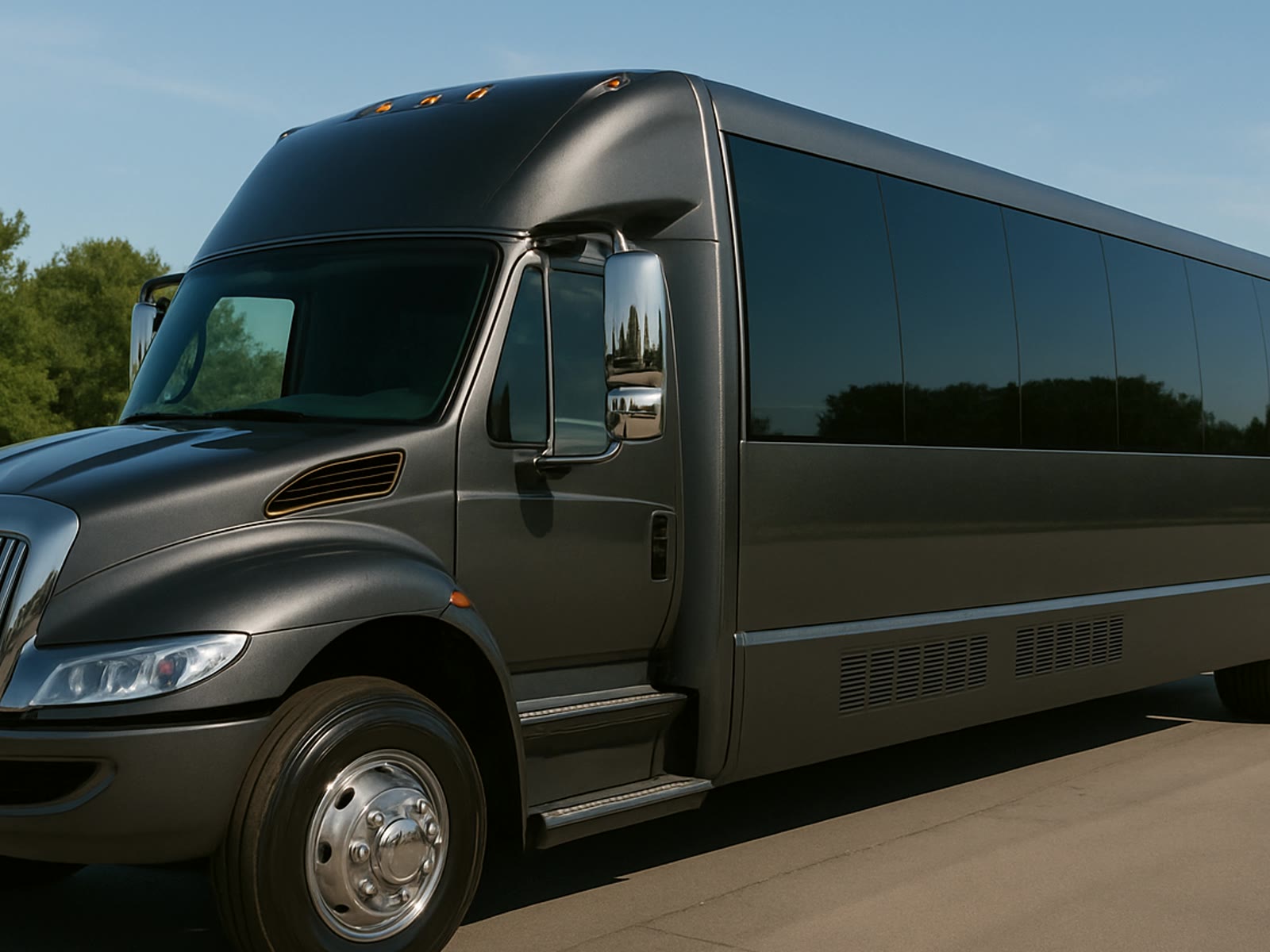 Large party bus for celebration group planning