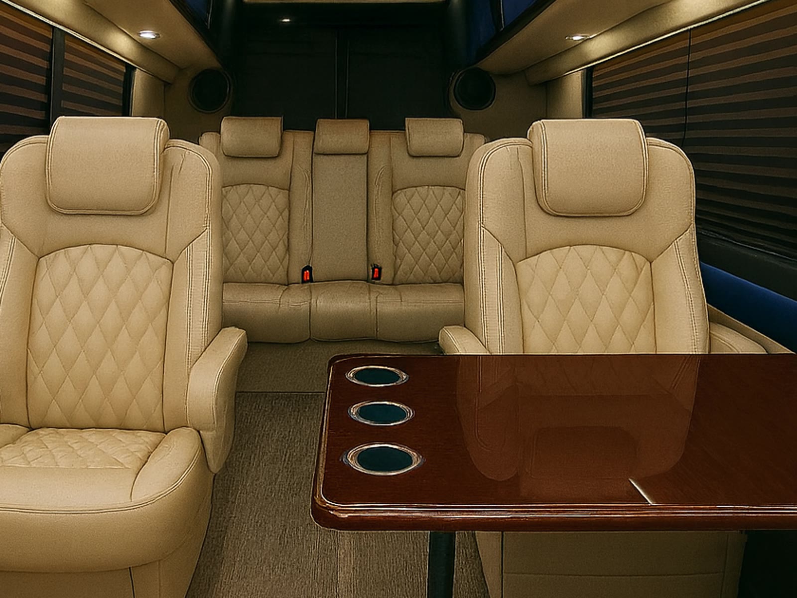 Sprinter interior illustrating planning-guide vehicle fit