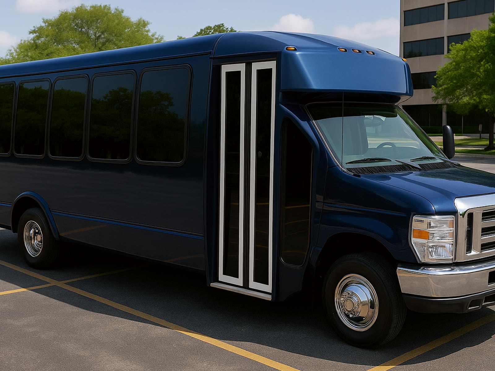 Party bus exterior for services hub rentals category