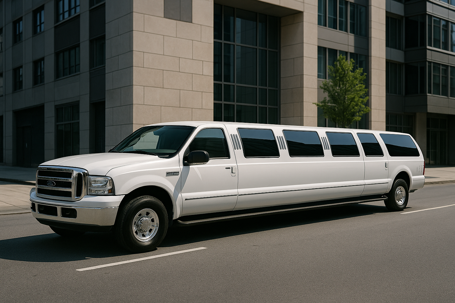 16 Passenger Limo exterior